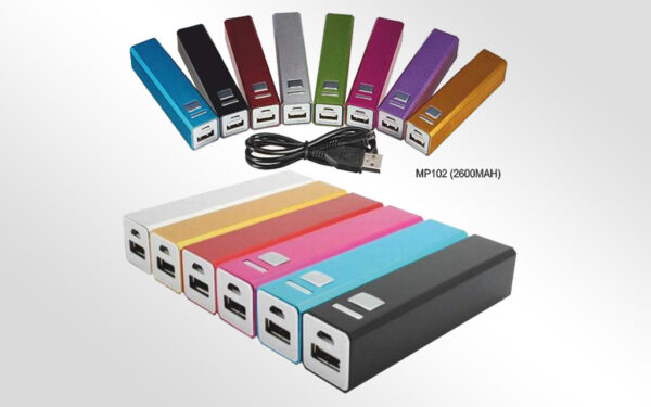 POWER BANK 2600 mAh WITH BOX ( 02 C ) - MP102POWER BANK 2600 mAh WITH BOX ( 02 C ) - MP102